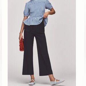 The Colette magic fabric Scallop-Pocket Pants by Maeve NWT SZ 26 and 27 in Navy